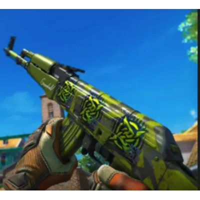 AK-47 | Olive Polycam FT  С 4 СЛУЧАЙНЫМИ НАКЛЕЙКАМИ - irongamers.ru