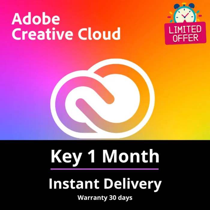 Adobe Creative Cloud - 1 месяц - Мгновенная доставка