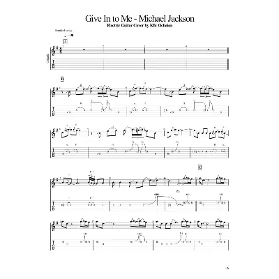 Табы Kfir Ochaion - Michael Jackson - Give In to Me - irongamers.ru