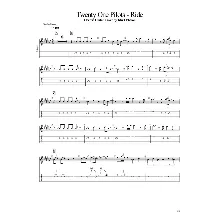 Табы Kfir Ochaion - Twenty One Pilots - Ride - Electric