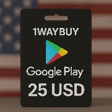 США ГУГЛ ПЛЕЙ 25 USD Подарочная карта код оплаты