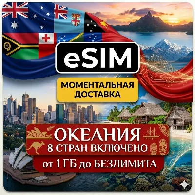 eSIM Океания | 8 стран | AIRALO Premium | Австралия, Новая Зеландия, Фиджи, Гуам - irongamers.ru