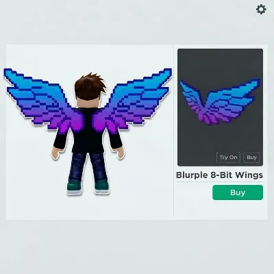 Roblox Blurple 8-Bit Wings Ключ- Глобальный - PS/Xbox/мобильных устройств/ПК - irongamers.ru