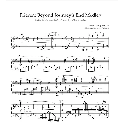 Ноты Animenz - Sousou no Frieren - Soundtrack Medley - irongamers.ru