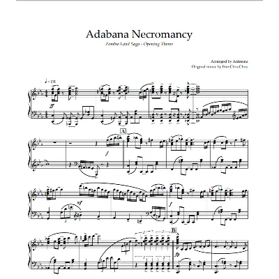 Ноты Animenz - Adabana Necromancy - Zombie Land Saga OP - irongamers.ru