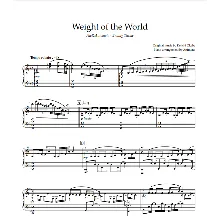 Ноты Animenz - Weight of the World - NieR: Automata ED