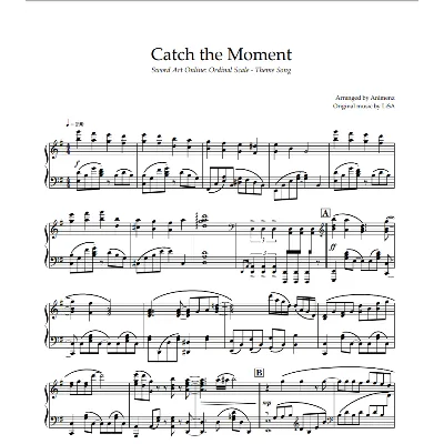 Ноты Animenz -Catch the Moment - Sword Art Online Movie