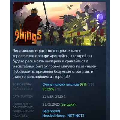 ⭐ 9 Kings Steam КЛЮЧ GLOBAL (NO TR) - irongamers.ru