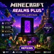 MINECRAFT REALMS PLUS ПОДПИСКА +ПРОДЛЕНИЕ +MARKETPLACE