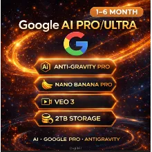 Google AI PRO/ULTRA 1/3/6 Month | ANTIGRAVITY |GEMINI3.1|Veo3|BananaPRO