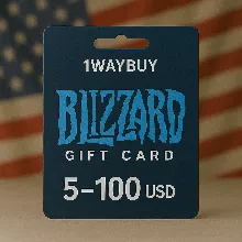 США Близзард Battle.net 5-100 USD Подарочная карта код