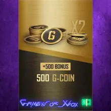2025 Double G-Coin I 500 + 500 Bonus XBOX DLC