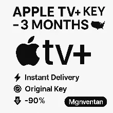 Ключ Apple TV+ – 3 месяца (США) Мгновенная до