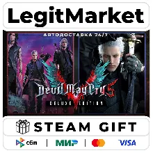 Devil May Cry 5 Deluxe + Vergil / Steam АВТО / РУ + МИР