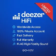 Deezer – Инд. HiFi | 1M | Глобально PRO USA
