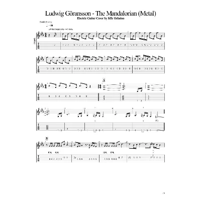 Табы Kfir Ochaion - The Mandalorian Theme - Metal Cover - irongamers.ru