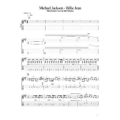 Табы Kfir Ochaion - Michael Jackson - Billie Jean Metal - irongamers.ru