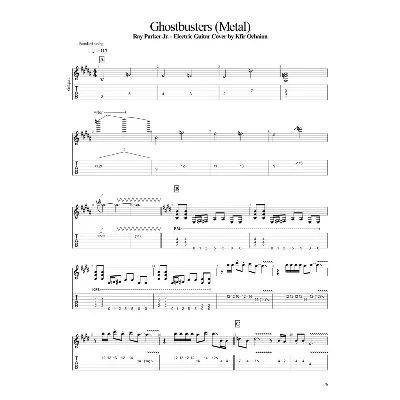 Табы Kfir Ochaion - Ray Parker Jr - Ghostbusters -Metal - irongamers.ru