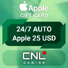 24/7 AUTO | Apple & iTunes 25 долларов США (подарочная карта)