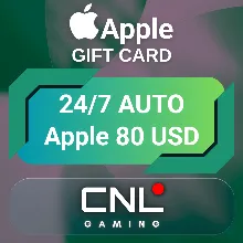 24/7 AUTO | Apple & iTunes 80 долларов США (подарочная карта)