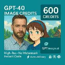GPT-4o кредиты изображений·600—мгновенный код • Global