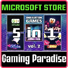 ONE BUTTON GAMES 5-IN-1 VOL. 2 (WINDOWS) PC (WIN) КЛЮЧ/