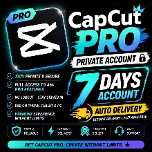CapCut Pro Private Account – Автоматическая доставка аккаунта в течение 7 дней.
