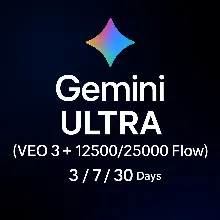 СЧЕТ GEMINI ULTRA НА 7/30/183 ДНЕЙ (ANTIGRAVITY + VEO3)