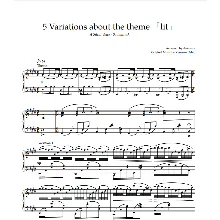Ноты Animenz - 5 Variations on 