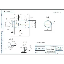 Чертеж и 3D модель детали переходник 4.15.00.016-ГГВ