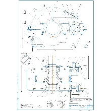 Drawings of single-stage cylindrical gearbox a=160