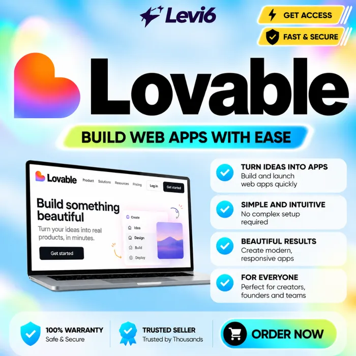 lovable ai PRO · Бизнес Подписка на 1 месяц на вашем аккаунте