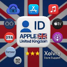 Apple ID Великобритания | Без 2FA или Телефон | Полный Доступ | Быстрая Доставка