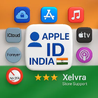 Apple ID Индия | Без 2FA или Телефон | Полный Доступ | Быстрая Доставка - irongamers.ru