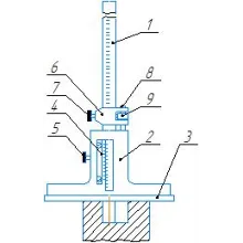 Drawing of the SHG depth gauge in the Compass 3D progra