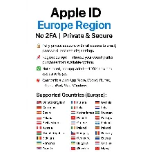Apple ID Европа: UK + FR + DE + Другие | Без 2FA
