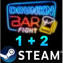 ・Drunkn Bar Fight 1 + 2・ОБЕ ЧАСТИ・STEAM АККАУНТ・PC・