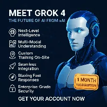 🚀 Подписка на 1 месяц Grok 4 — Будущее ИИ🤖✨