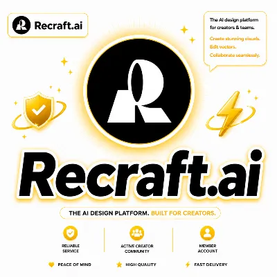 Recraft AI BASIC (1000 КРЕДИТОВ) ПОДПИСКА — 1 МЕСЯЦ - irongamers.ru