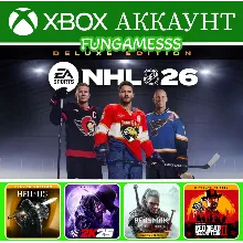 NHL 26 Deluxe + Hell is Us + RDR 2 + Ведьмак 3 + WWE 25 XBOX АККАУНТ