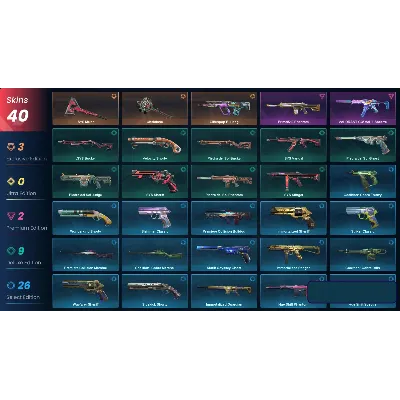 VALORANT | .SYS Melee | 40 skins | 186 LVL - irongamers.ru