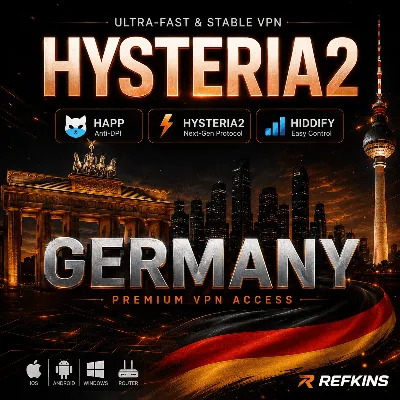 VPN VLESS GERMANY PERSONAL HAPP V2RAY REALITY XHTTP UNLIMITED PRIVATE ROUTER