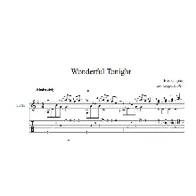 Wonderful Tonight (Эрик Клэптон) ноты для гитары