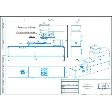Drawing of an extruder with a chopper