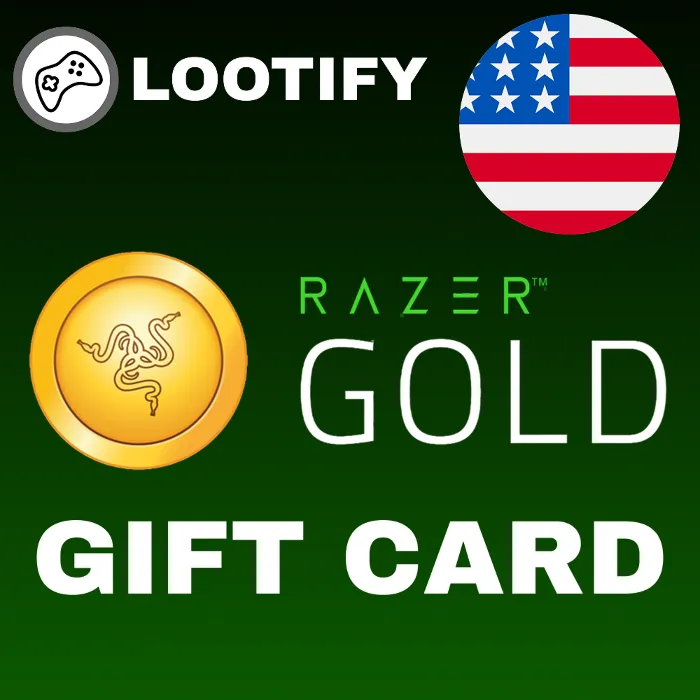Razer Gold Gift Card 1 · 5 · 10 · 25 · 50 · 100 USD США