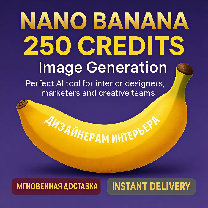 Nano Banana — 250 генераций изображений