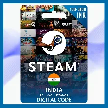 Steam Gift Card Индия [КОД ПОПОЛНЕНИЯ] [150-5000 INR]