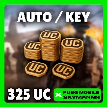 24/7 АВТО | 325 UC КЛЮЧ | PUBG Mobile GLOBAL