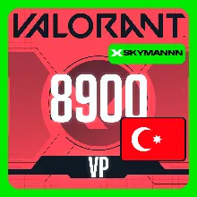 VALORANT 8900 VP ТУРЦИЯ КАРТА ПОПОЛНЕНИЯ | АВТО 24/7