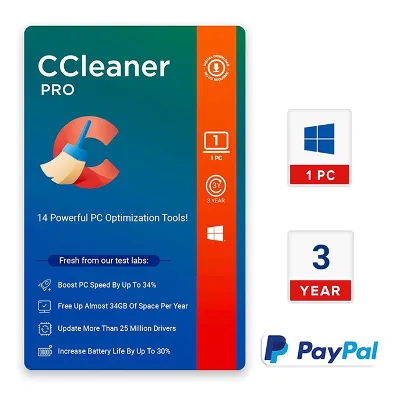 CCleaner Professional 2025 Windows 1 устройство 3 года - irongamers.ru